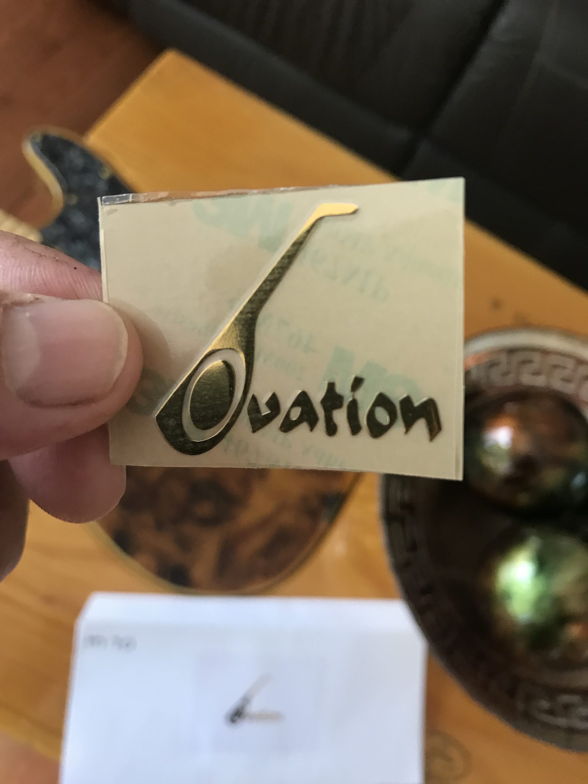 Ovation Guitar Decal Metal M70 - Image 5