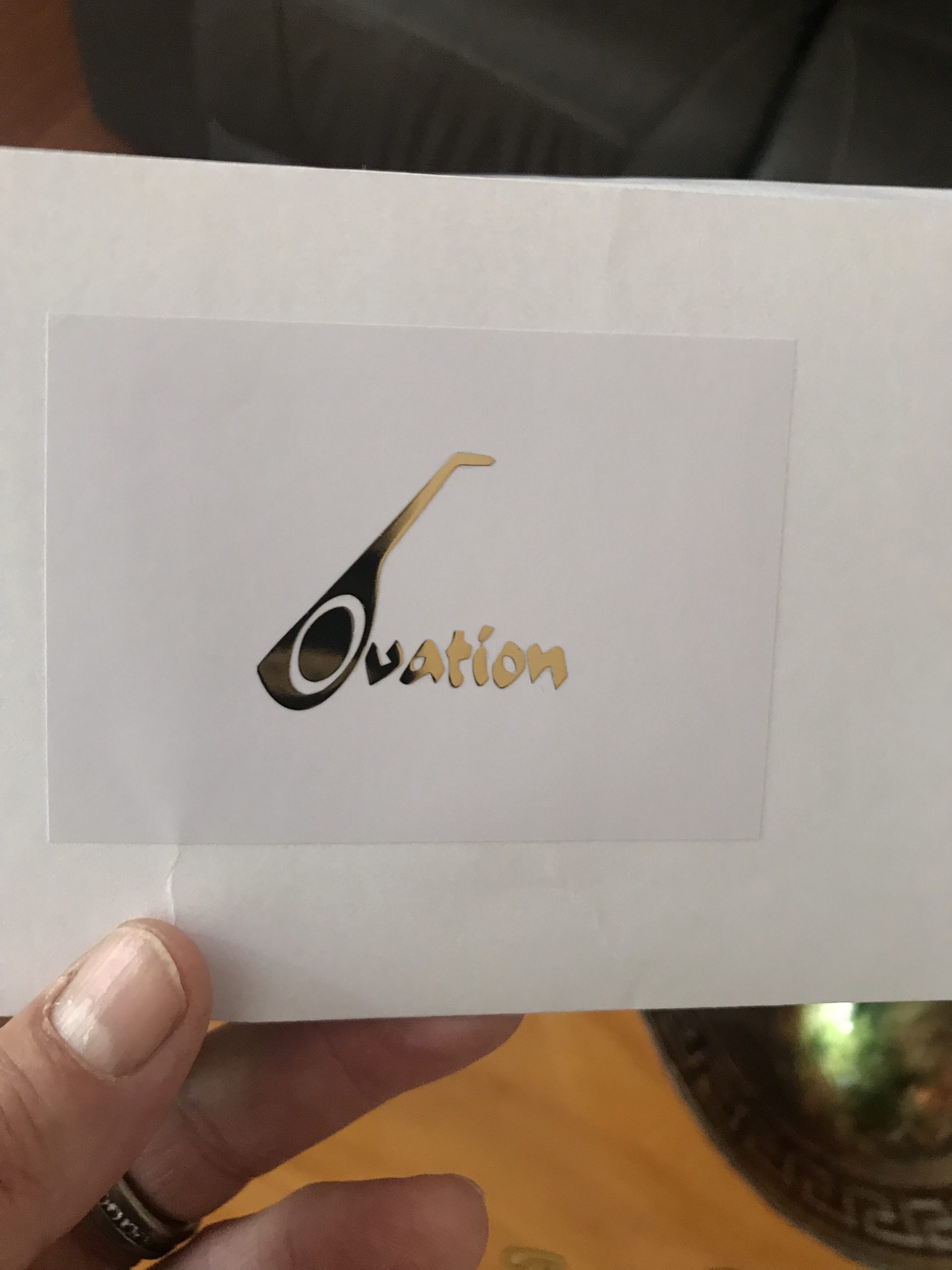 Ovation Guitar Decal Metal M70 - Image 8