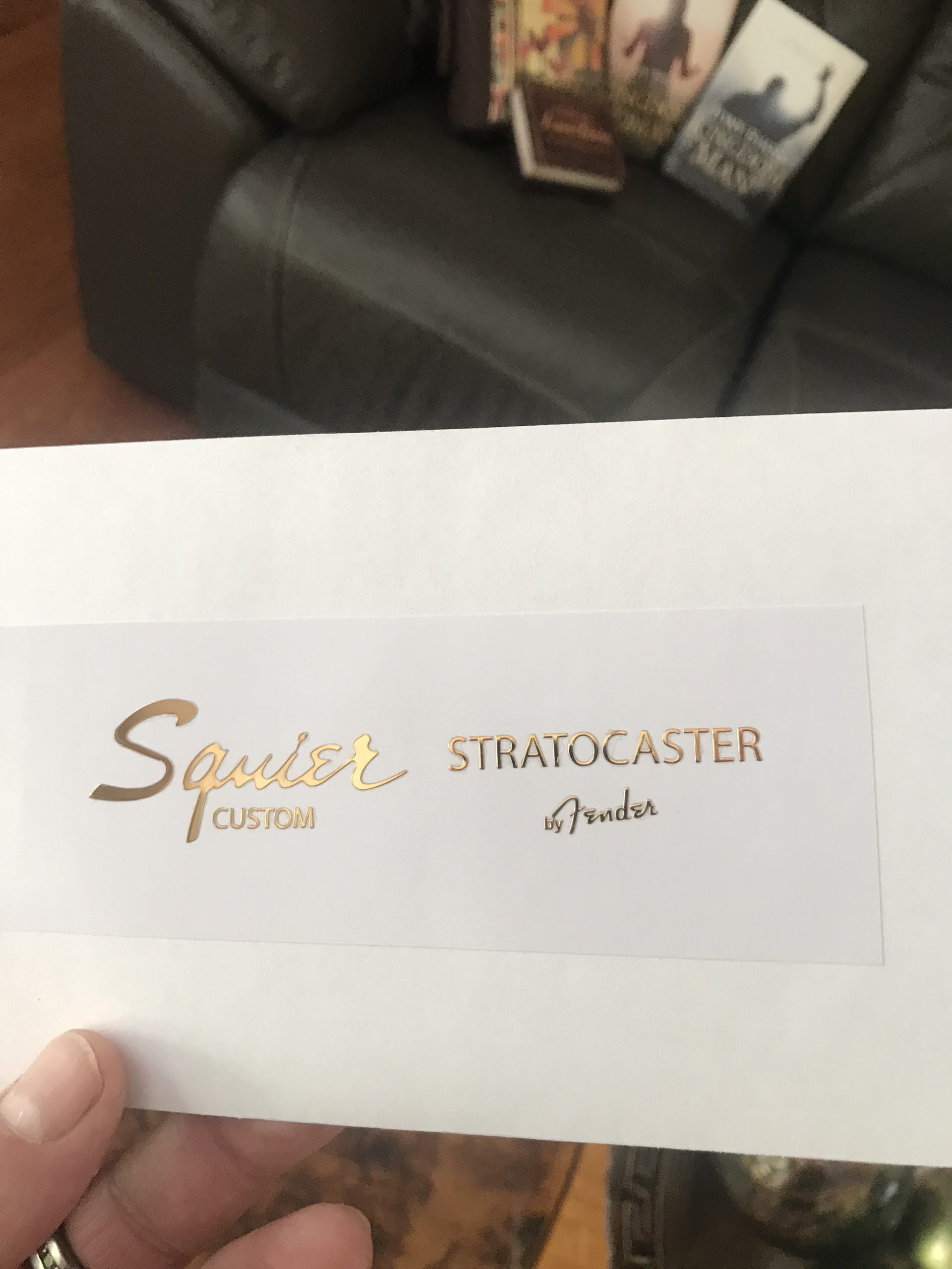 Fender Stratocaster Guitar Decal 3D Metal M89 - Image 3