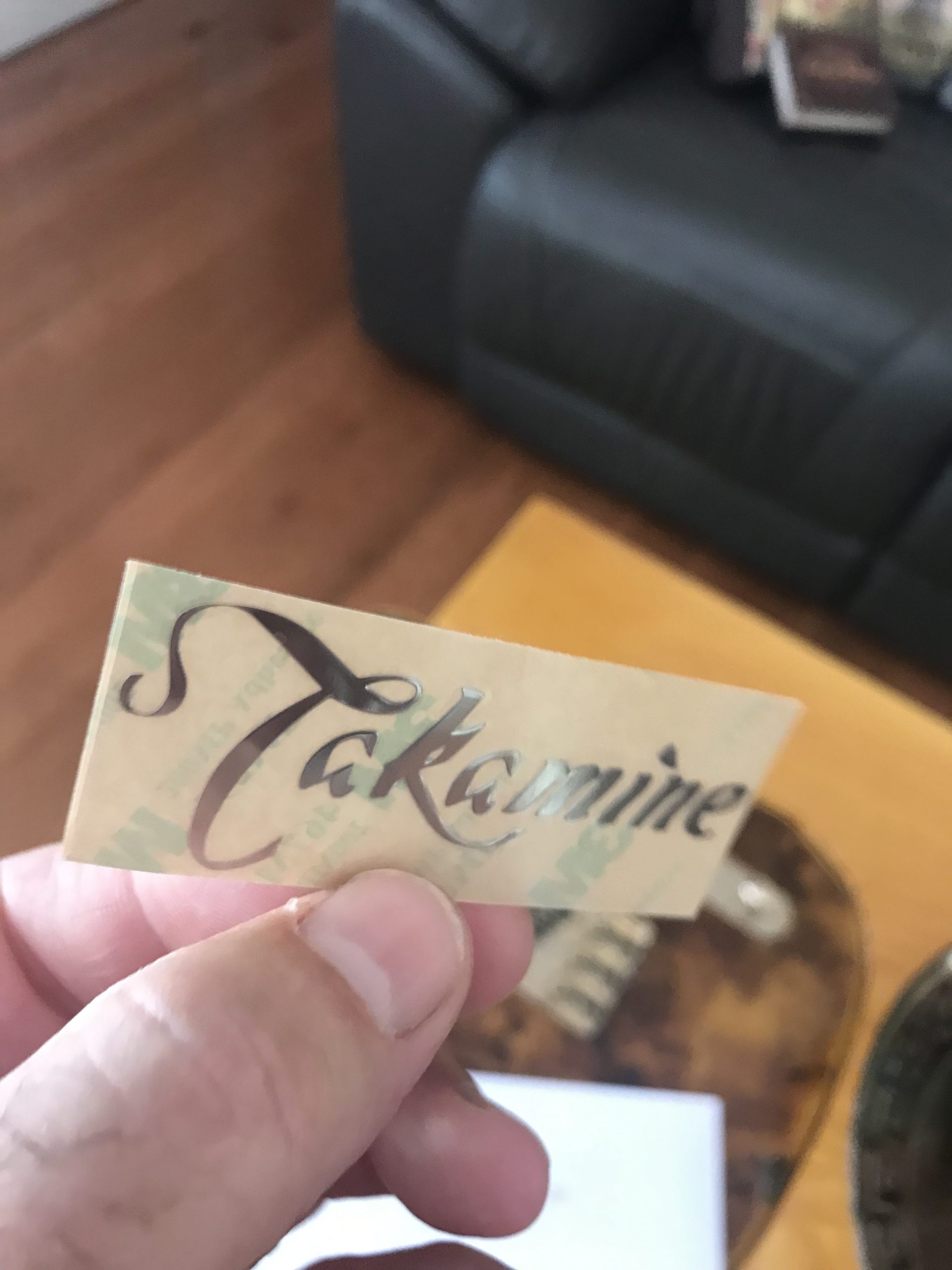 Takamine Guitar Decal Metal Laser M25B - Image 7