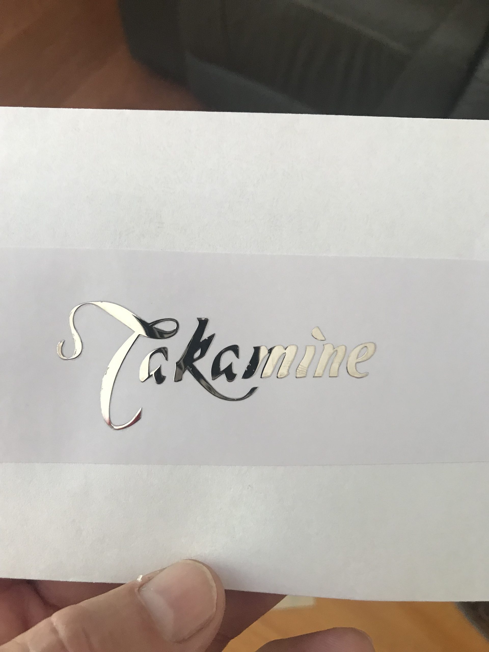 Takamine Guitar Decal Metal Laser M25B - Image 9
