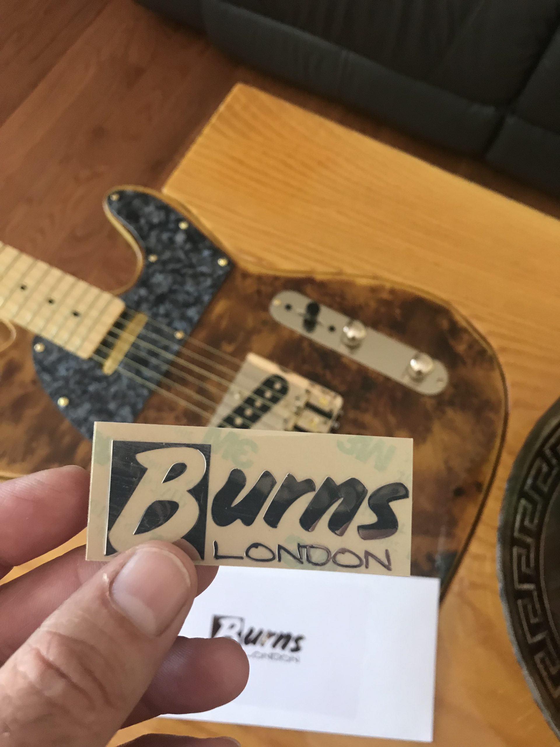 Burns Guitar Decal Metal Laser M68b - Image 12