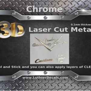 Fender Guitar Custom shop Decal 3D Laser Cut Metal M16b