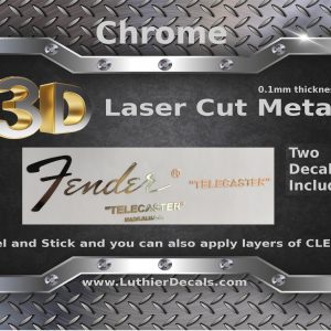 Fender Telecaster 3D Metal Guitar Decal M17