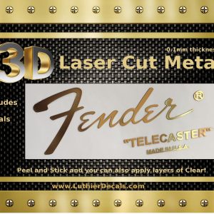 Fender Telecaster 3D Metal Guitar Decal M18