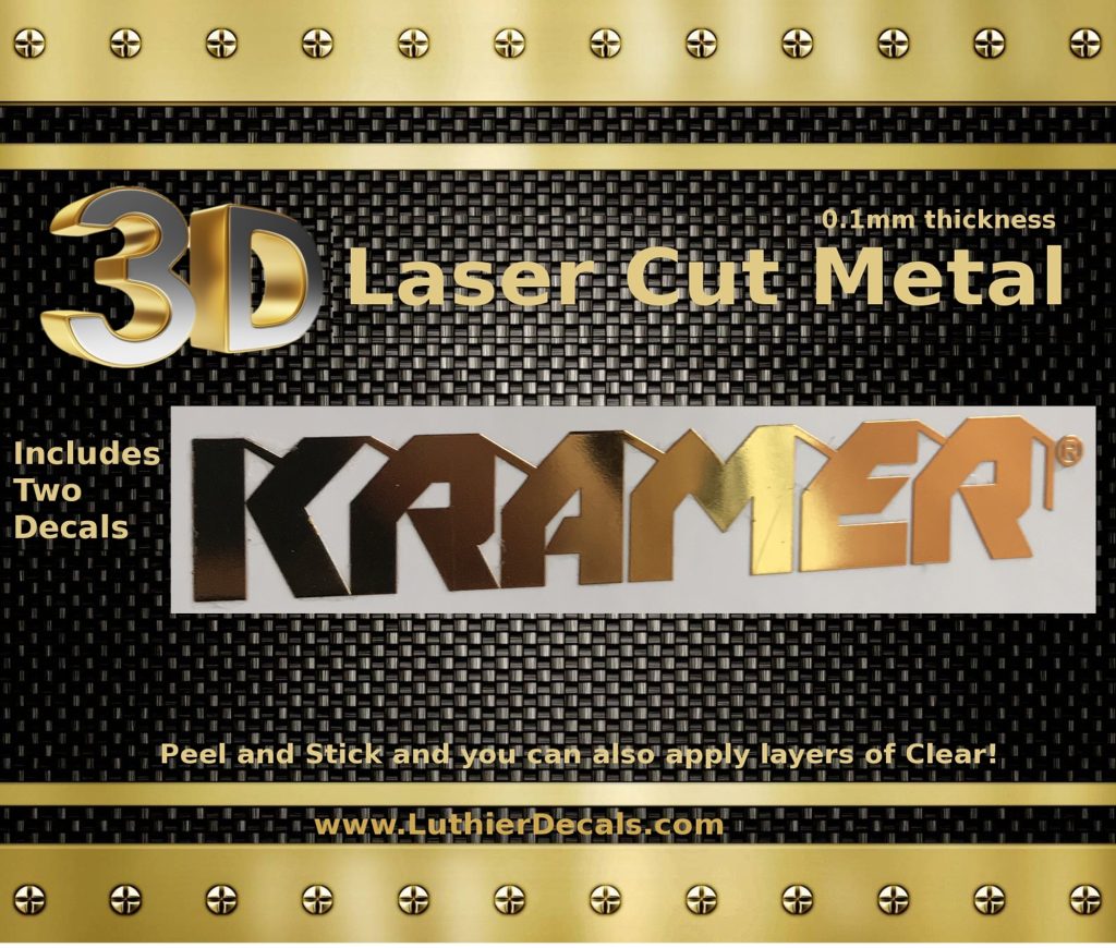 Kramer Guitar Metal Decal M24
