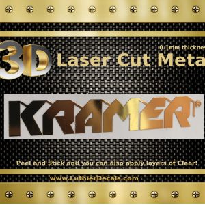 Kramer Guitar Metal Decal M24b