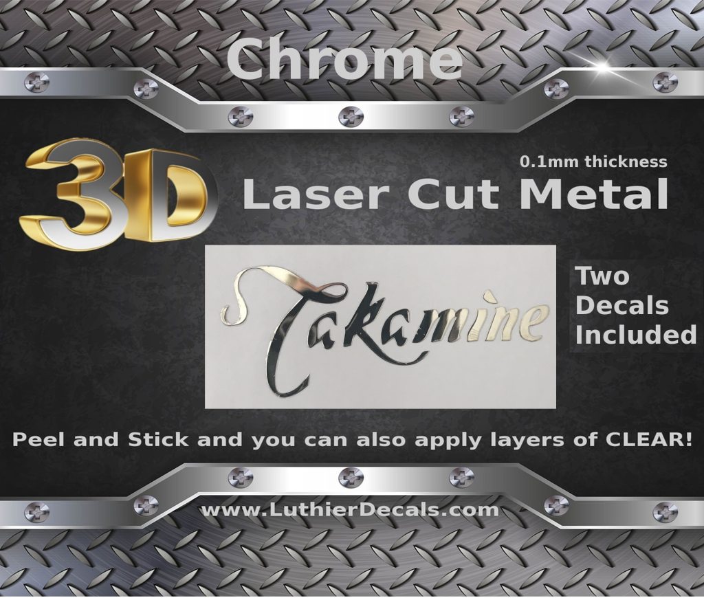 Takamine Guitar Decal Metal Laser M25