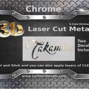Takamine Guitar Decal Metal Laser M25