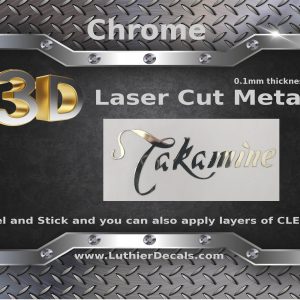 Takamine Guitar Decal Metal Laser M25B