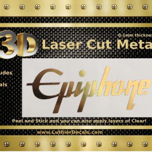 Epiphone Guitar Decal Chrome Laser Cut M27b