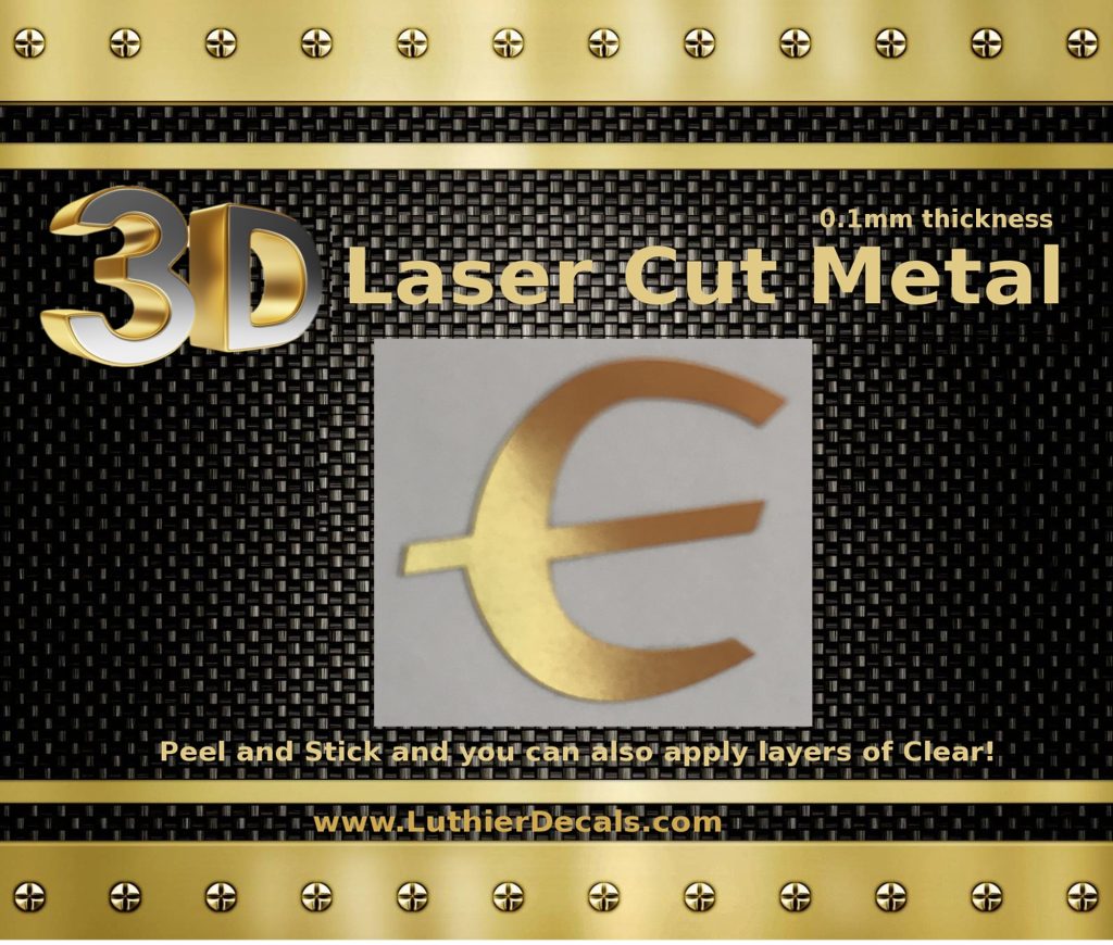 Epiphone Guitar Decal Chrome Laser Cut M30b
