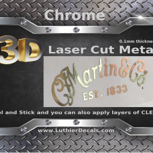 Martin & Co. Guitar Decal Metal Laser M34b