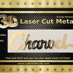 Charvel Guitar Decal 3D laser Cut metal M44