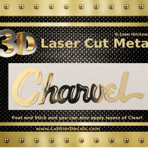 Charvel Guitar Decal 3D laser Cut metal M44b