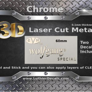 Charvel EVH Guitar Decal 3D Laser Metal M45