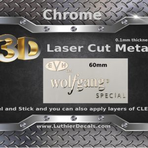 Charvel EVH Guitar Decal 3D Laser Metal M45b