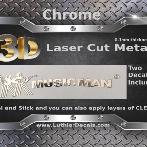 Musicman Guitar Decal 3D laser Cut Metal M46