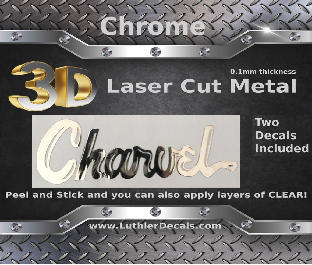 Charvel Guitar Decal 3D laser Cut metal M48