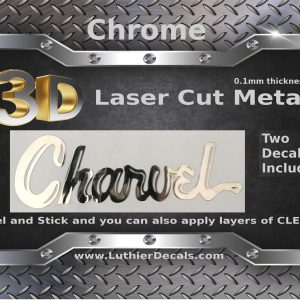 Charvel Guitar Decal 3D laser Cut metal M48
