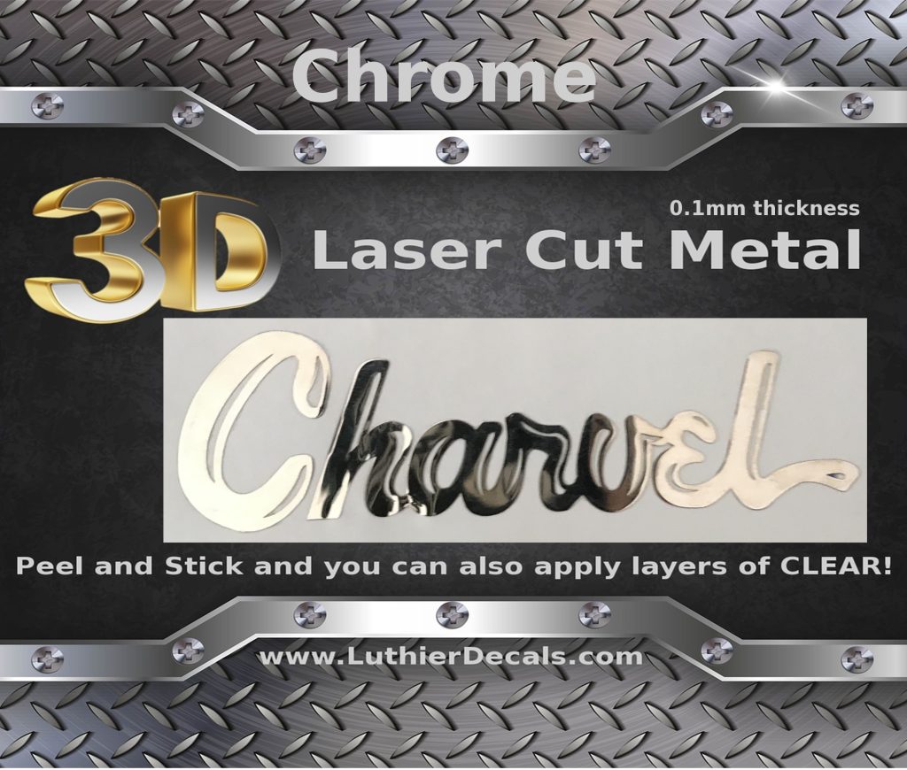 Charvel Guitar Decal 3D laser Cut metal M48b