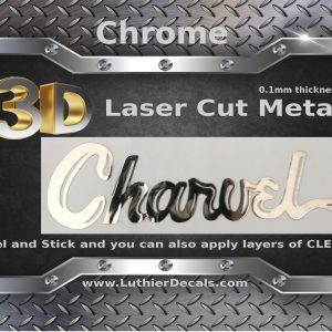 Charvel Guitar Decal 3D laser Cut metal M48b