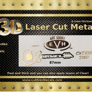 Charvel EVH Guitar Decal 3D Laser Metal M49