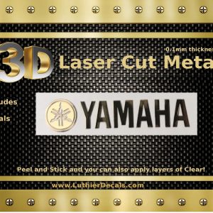 Yamaha Guitar Decal 3d laser Cut Metal M50