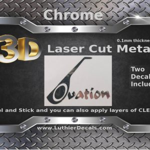 Ovation Guitar Decal Metal M52