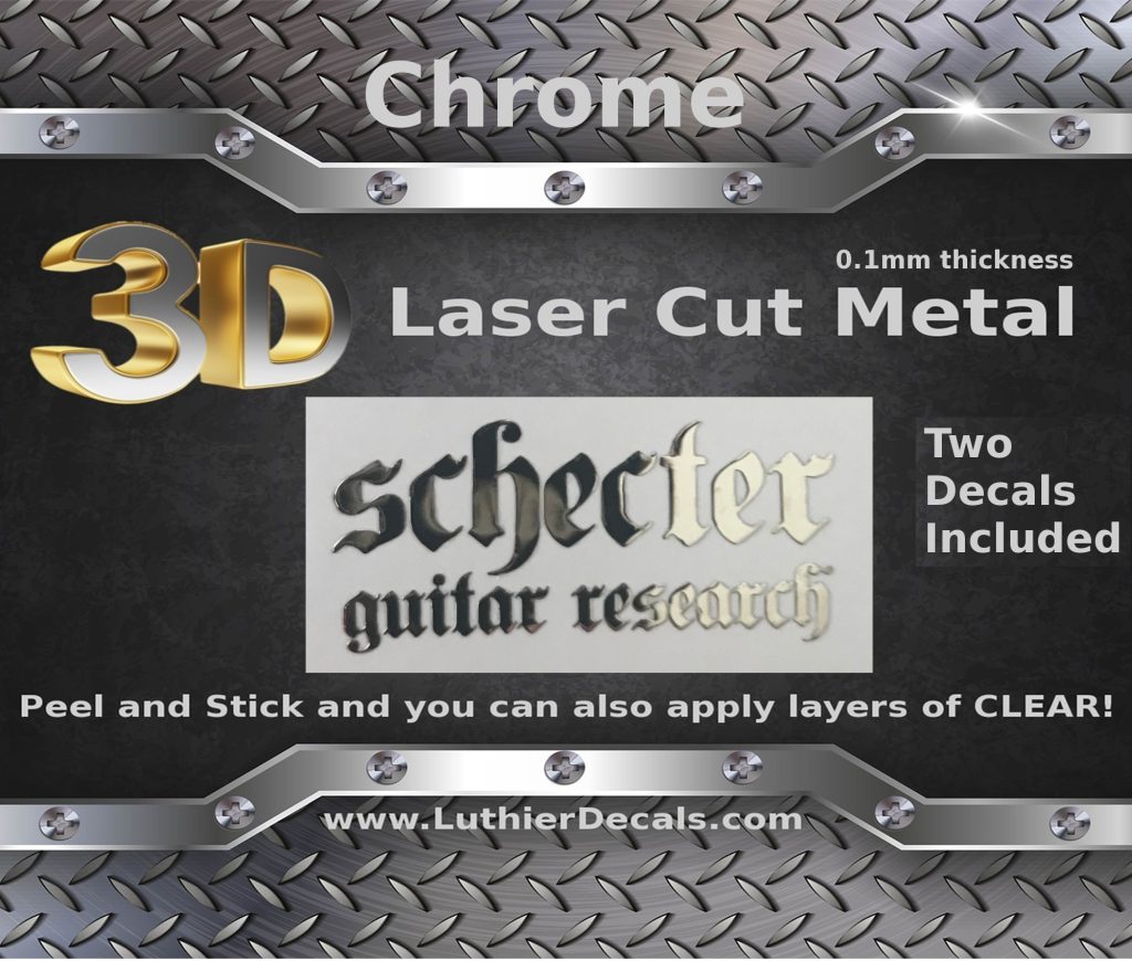 Schecter Guitar Decal Metal M54