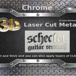 Schecter Guitar Decal Metal M54b