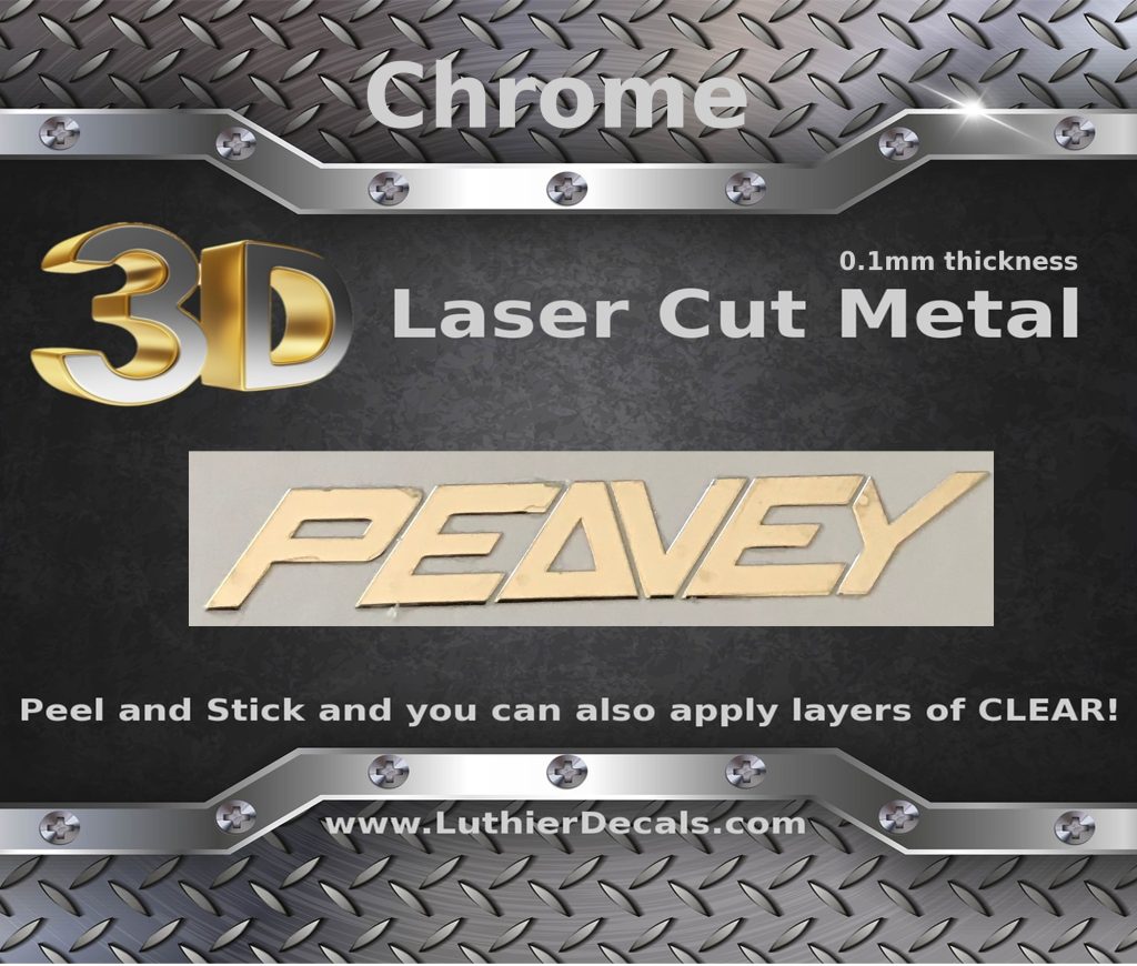 Peavey Guitar Decal Metal M57b