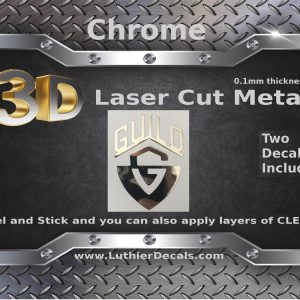 Guild guitar Decal 3D laser Metal Logo M64