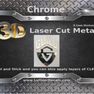 Guild guitar Decal 3D laser Metal Logo M64b
