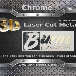Burns Guitar Decal Metal Laser M68b