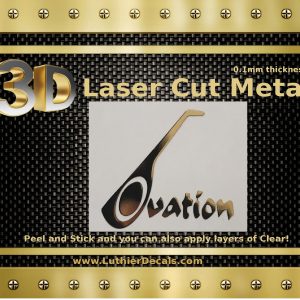Ovation Guitar Decal Metal M70b