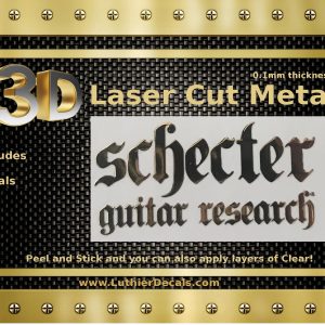 Schecter Guitar Decal Metal M79