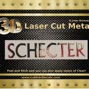 Schecter Guitar Decal Metal M80b
