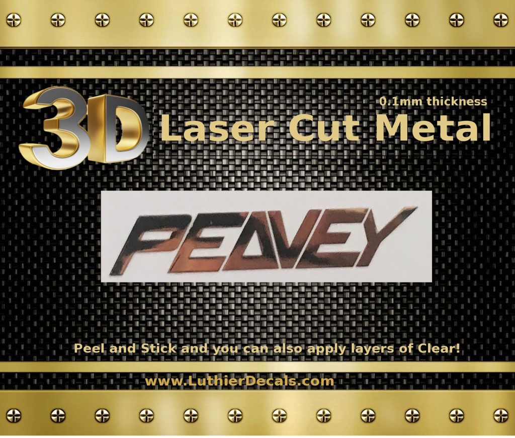 Peavey Guitar Decal Metal M81b