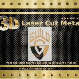 Guild guitar Decal 3D laser Metal Logo M85b