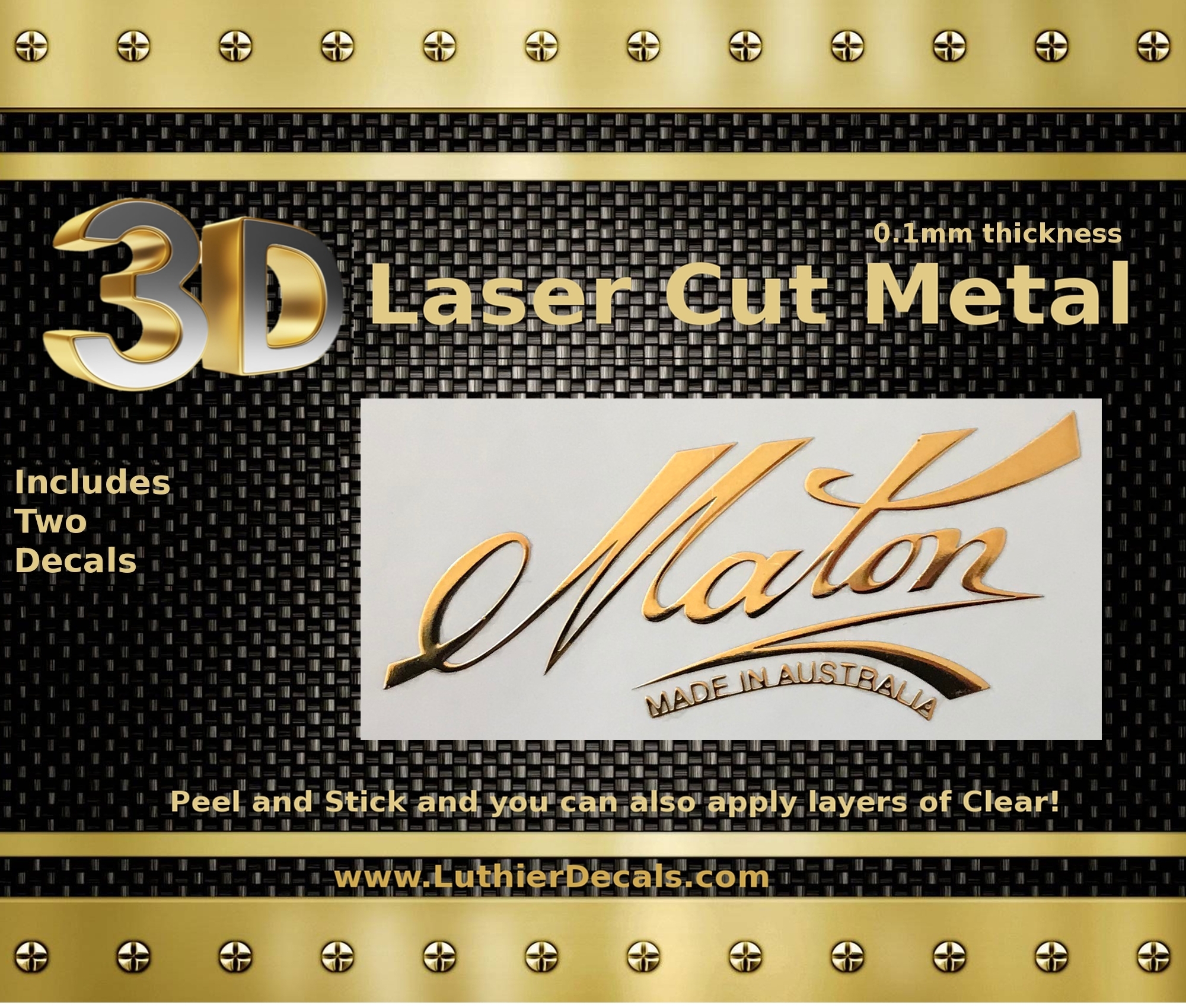 Maton Made in Australia Guitar Decal M87