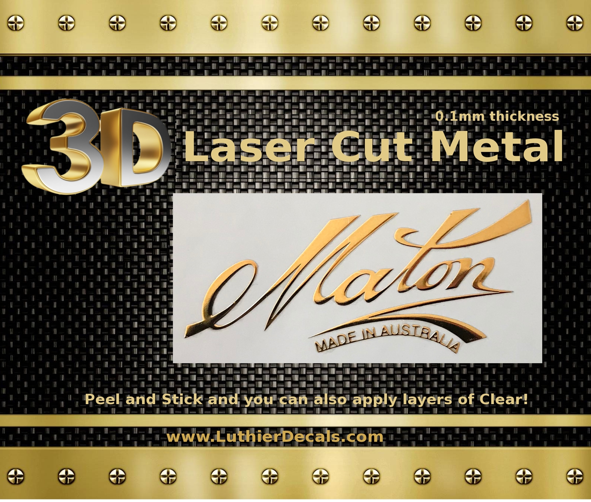 Maton Made in Australia Guitar Decal M87b