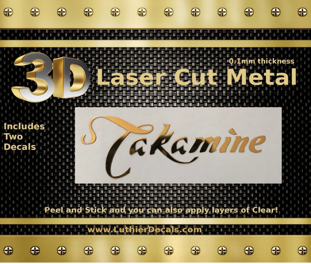 Takamine Guitar Decal Metal Laser M88