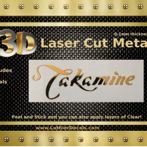 Takamine Guitar Decal Metal Laser M88