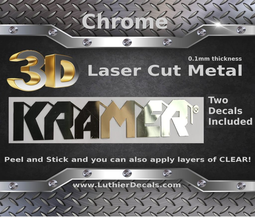 Kramer Guitar Metal Decal M9