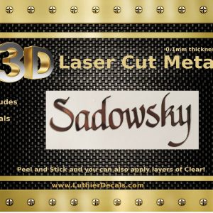 Sadowsky Guitar Decal M91