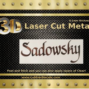 Sadowsky Guitar Decal M91b