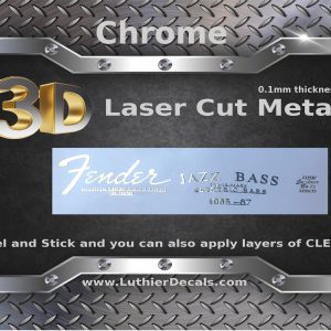 Fender Jazz Bass Guitar Decal M92b