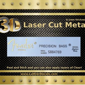Fender Precision Bass Guitar Decal M94b