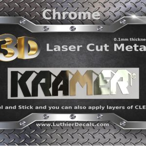 Kramer Guitar Metal Decal M9b